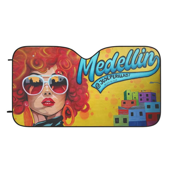 Medellin Art Car Solskærme for engroshandel hos MonkeyFeetGraphics