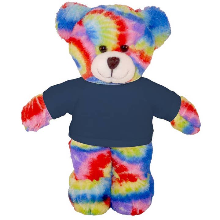 Plushland - Wholesale Stuffed/Plush Toy - Kids & Baby - 8″ Tie-Dye Custom Bear | Personalized Bear Stuffed Animal7