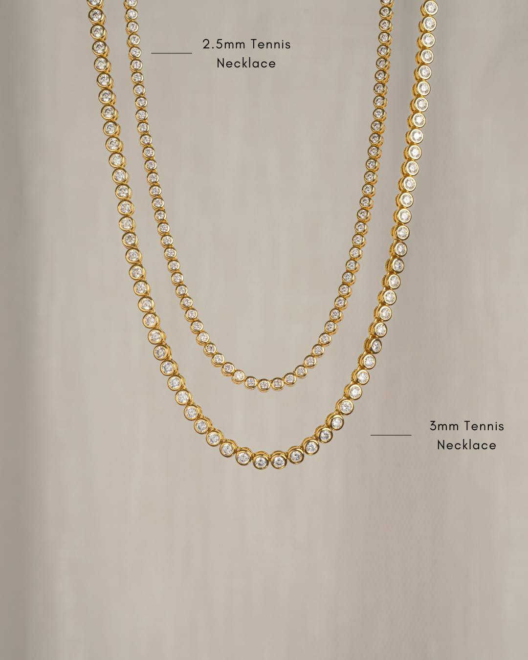Sami Jewels - Wholesale Link & Chain Necklace - Round Bezel Tennis Necklace4