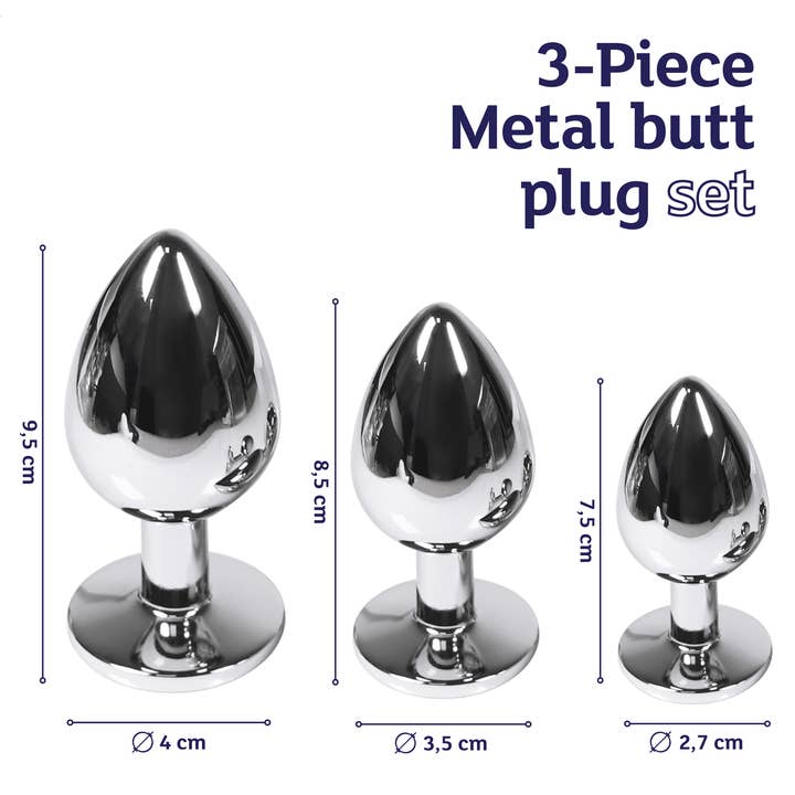 ohyes - Wholesale Sex Toy - Metal Anal & Butt Plug set5