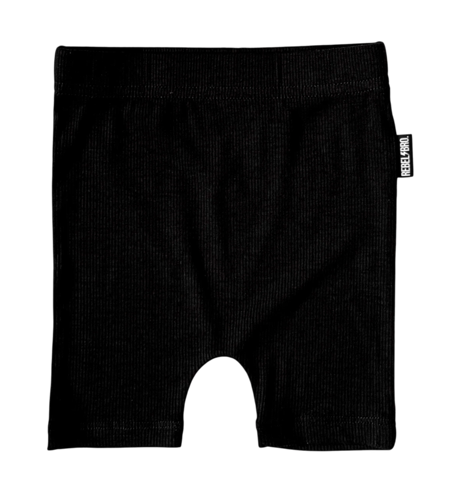 Rebel Bro - Wholesale Shorts - Kids - Bamboo Biker Shorts in Black0