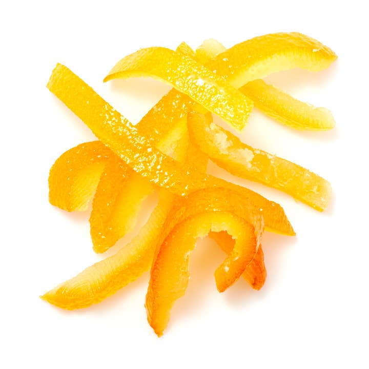 Lanières d'orange glacées à l'italienne, fruits secs (22,05 lbs) pour la vente par Tootsi Impex