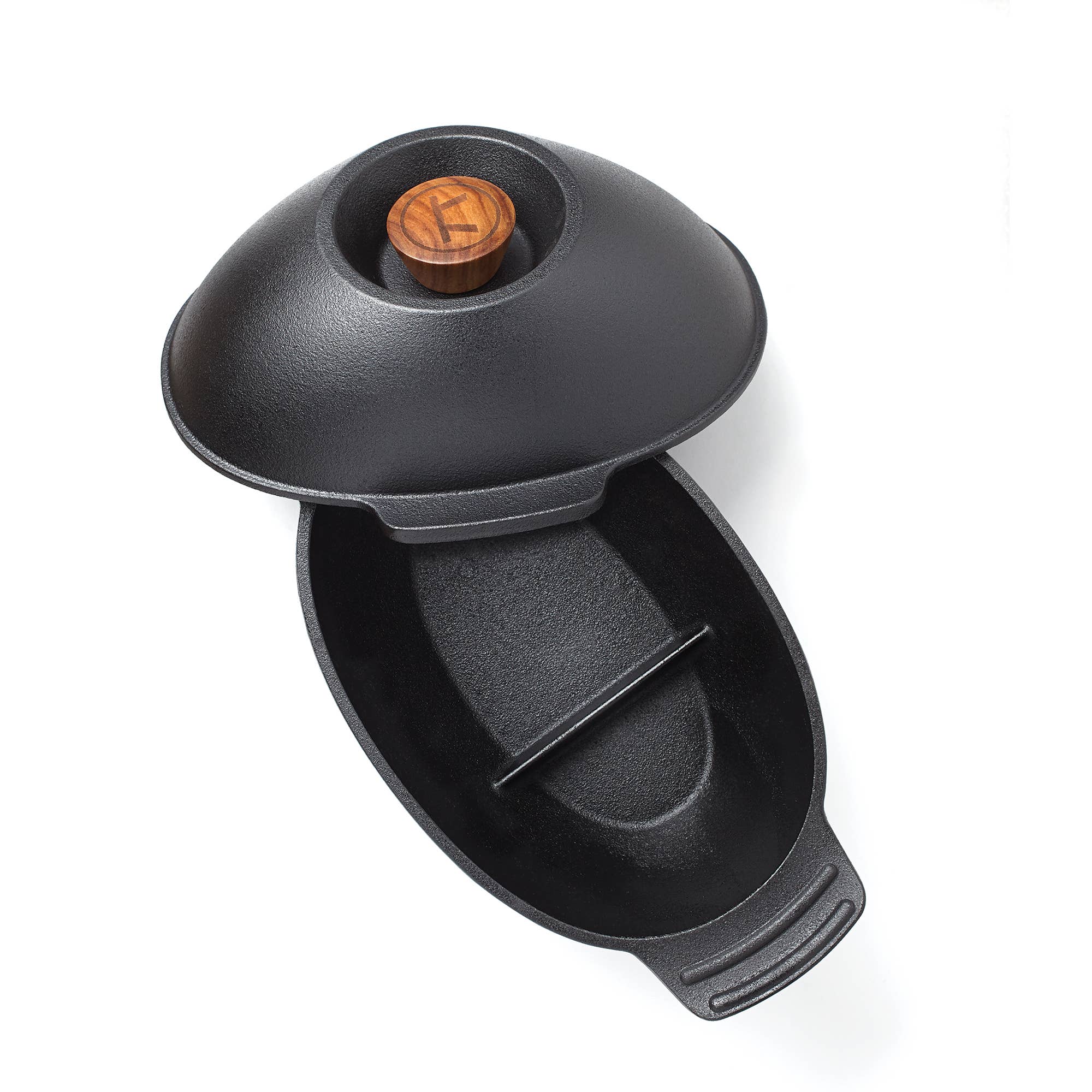 Fox Run Brands – Engroshandel Gryde – Outset støbejernsgryde til skaldyr og muslinger med låg, 2,5 quart7