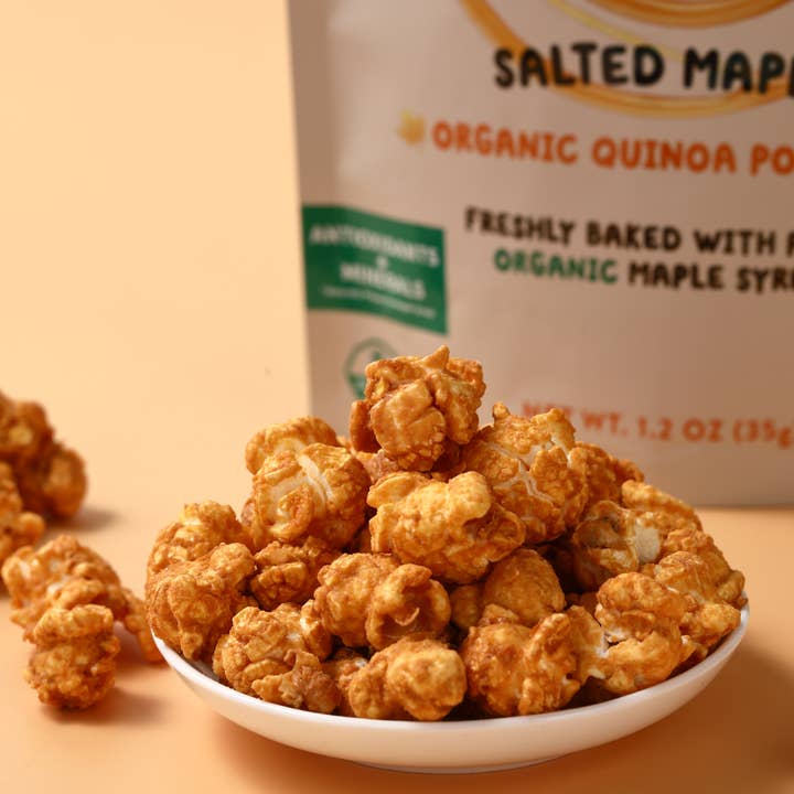 Better Together Foods - Wholesale Popcorn - QuinoWow! Organic Quinoa Popcorn - Salted Maple
