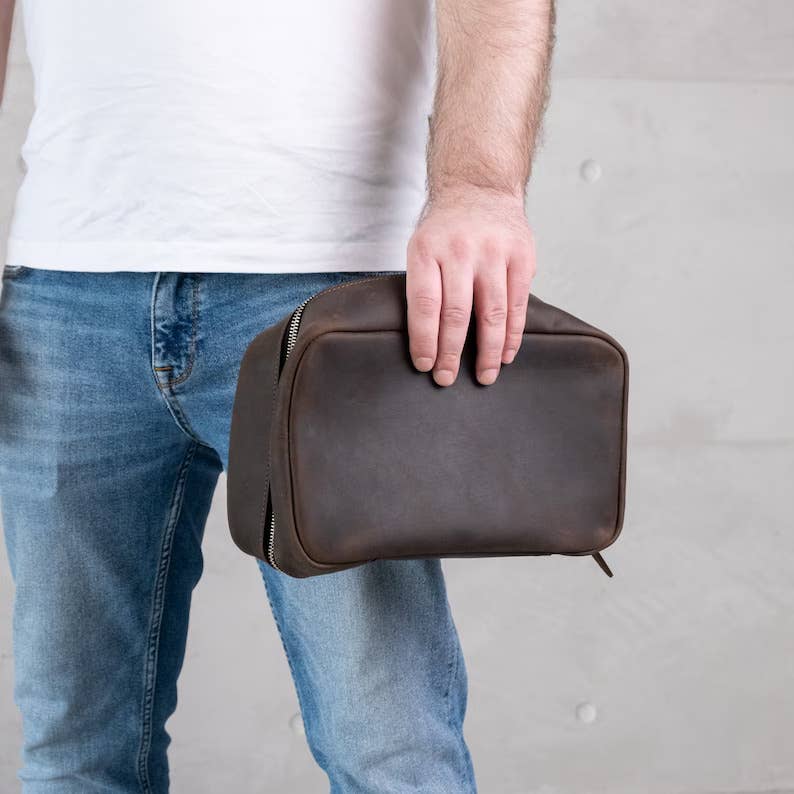 Pikore - Wholesale Toiletry bag – men's - Leather Toiletry Bag for Men4
