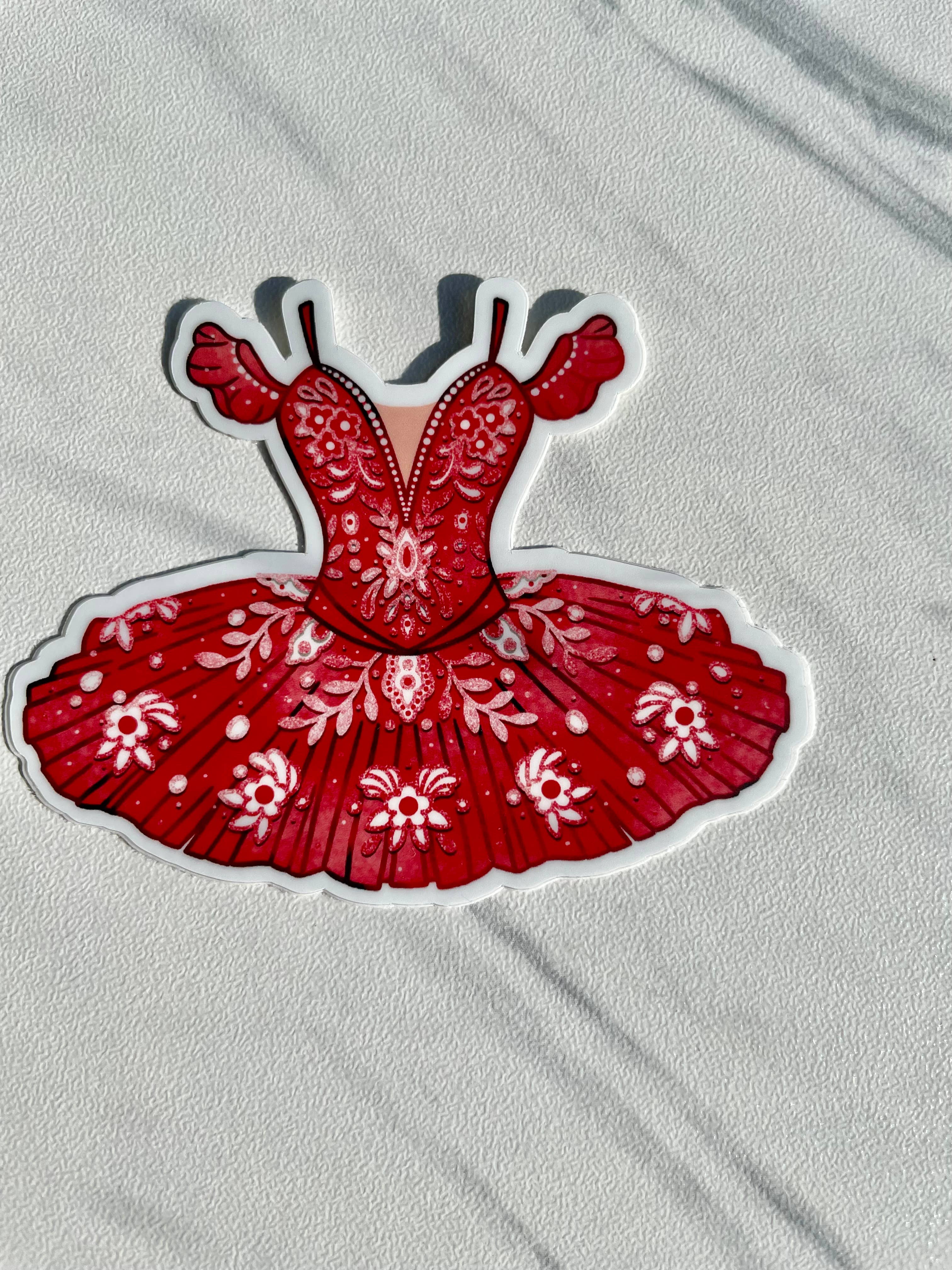 Denali & Co. – wholesale Sticker – Coututure Tutu Dance Sticker, 3" x 3"4