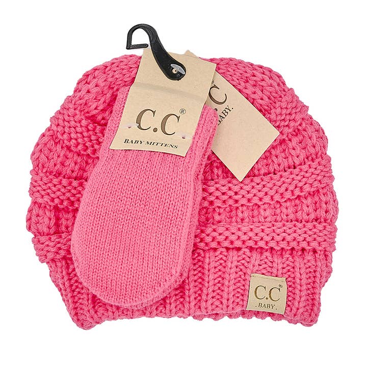 Truly Contagious - Wholesale Clothing Set - Baby - CC Baby Set | Popular CC Beanie & Mittens ( BABY-SET-1 )4