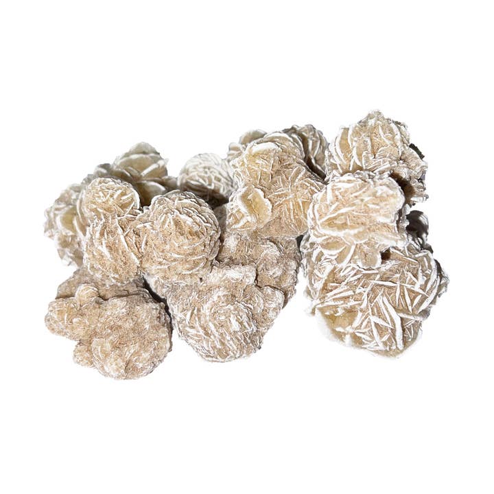 Pedras brutas de rosa de areia branca - 500 g por atacado de France Mineraux