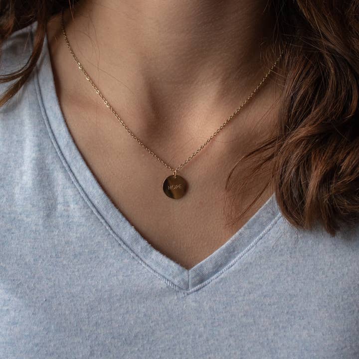 The Vintage Sparrow - Wholesale Pendant/Charm Necklace - Hope Pendant10