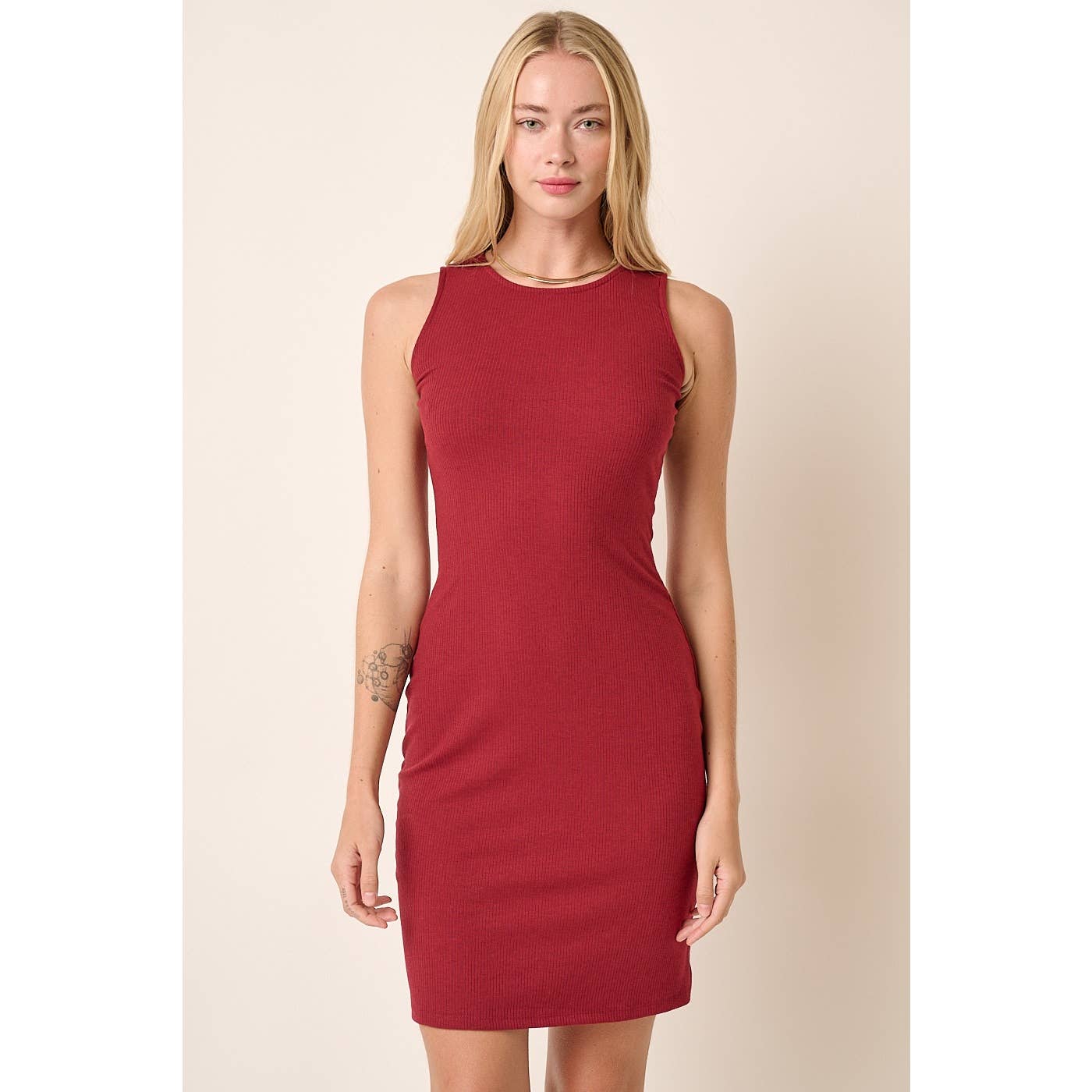 mittoshop - Wholesale Dress - Women's - D1736-RIB KNIT TANK MINI DRESS20