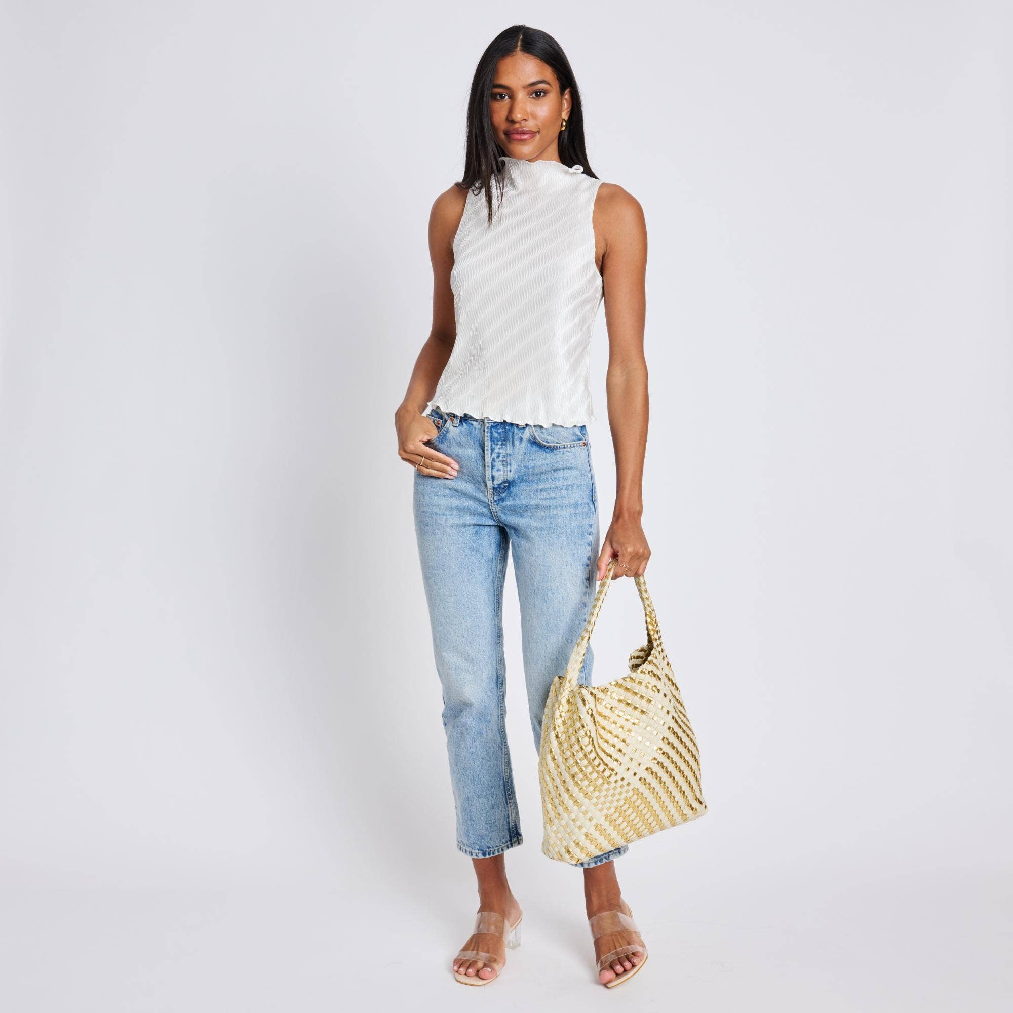 Moda Luxe – wholesale Shoulder bag – women's – Ellery Mixed Material Woven Hobo2
