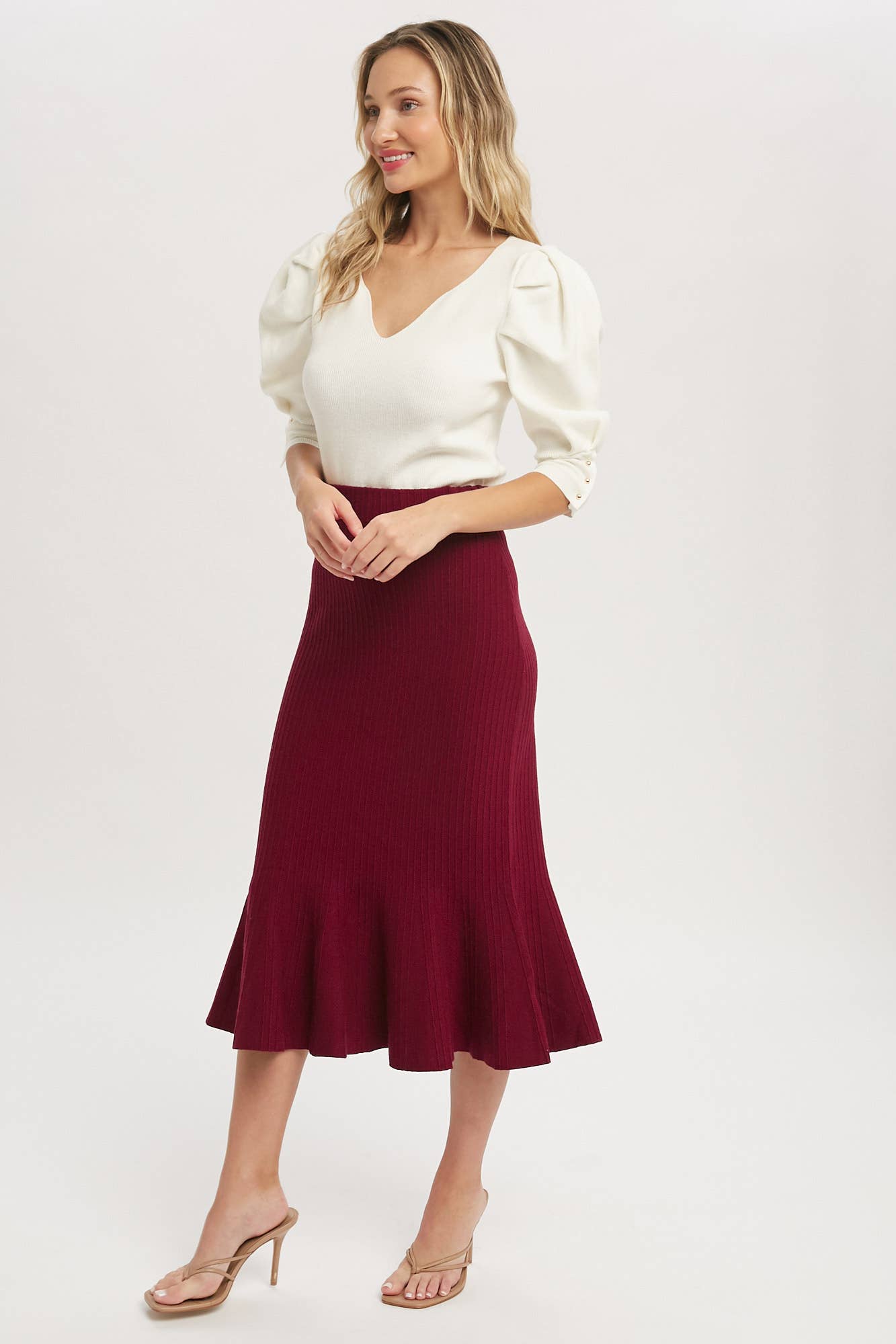 Bluivy - Wholesale Skirt - Women's - MERMAID SWEATER MIDI SKIRT8