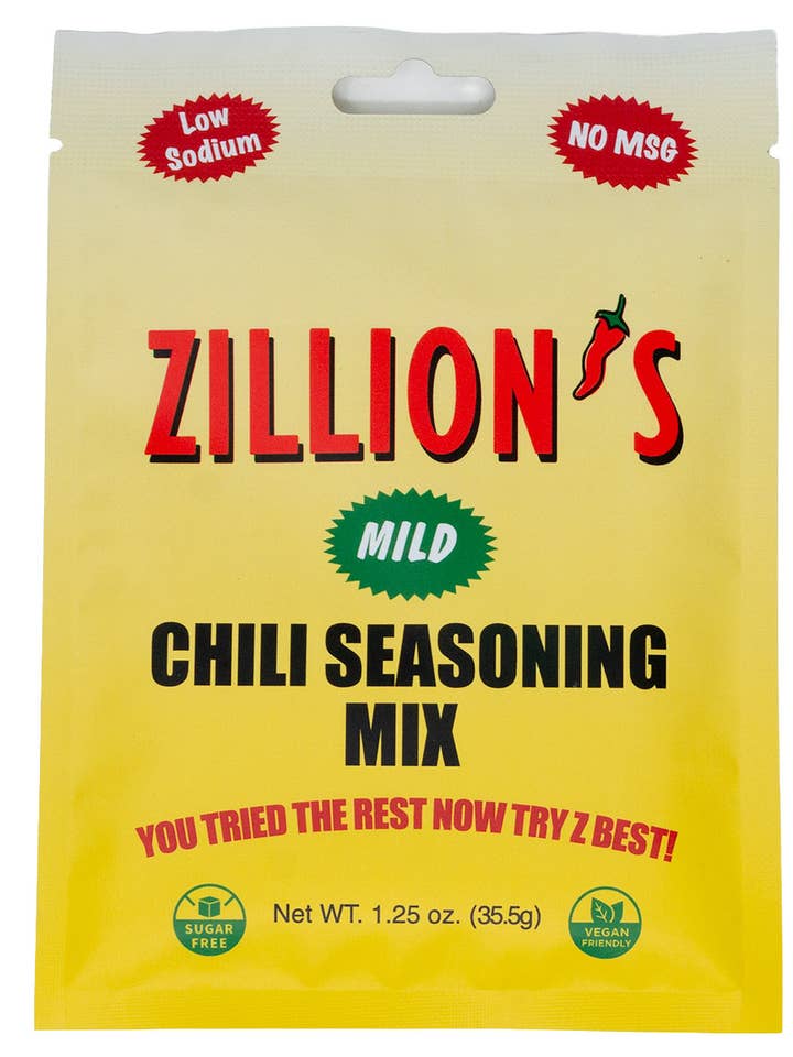 Zillion's Chili Seasoning Ounce Packet for wholesale by Zillion's Chili Seasoning