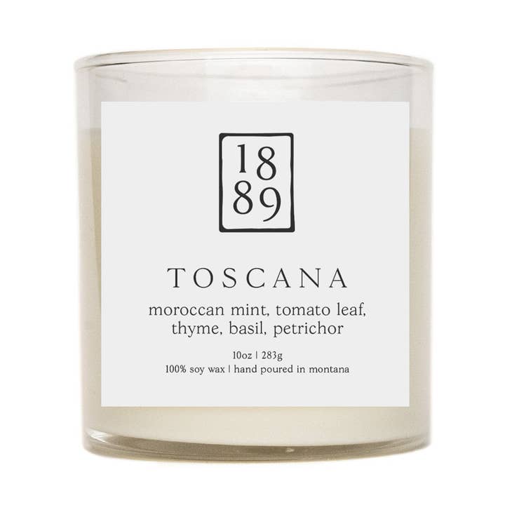 Candela Toscana 10oz - Senza Scatola per la vendita all'ingrosso da parte di 1889 Wax Lighting