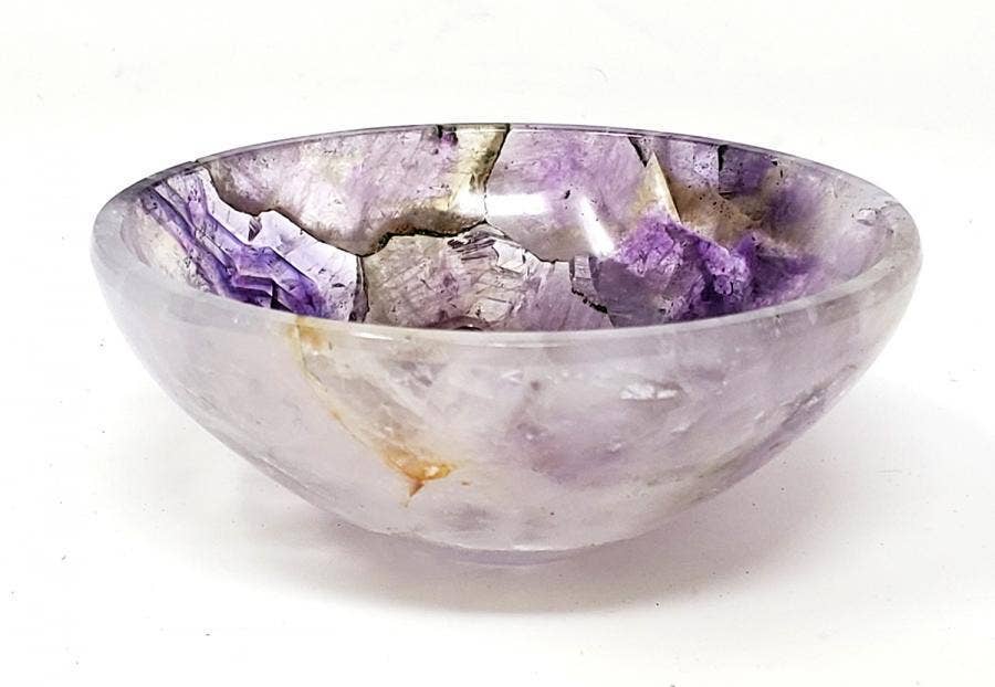 GREENROOTS USA LLC – wholesale Decorative plate/dish/bowl – Amethyst Gem Stone Bowl 2" Diameter X 0.75" High