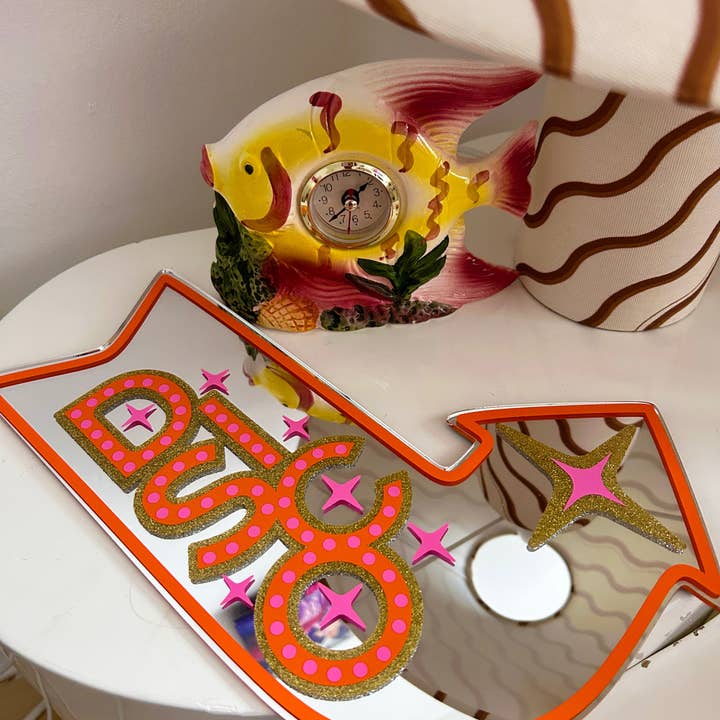 Printed Weird - Vente Miroir mural - Miroir enseigne DISCO Motel7