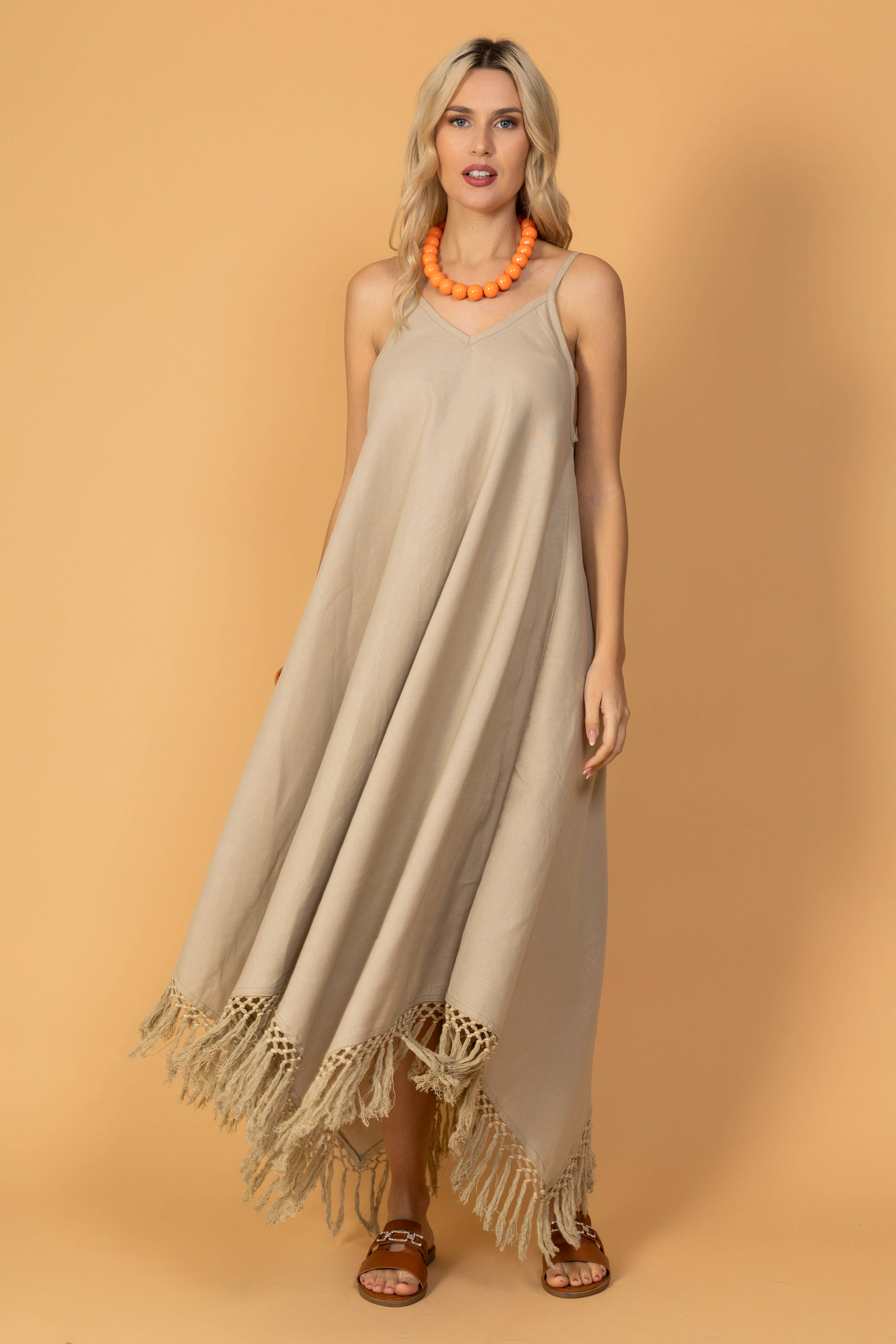 FAME GREECE - Vente Robe – femme - ROBE À BRETELLES F-1851