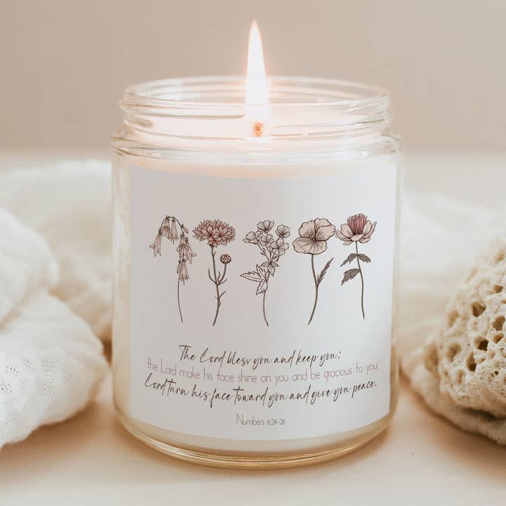 Numbers 6:24-26 Soy Wax Scented Candle for wholesale by OLFFE