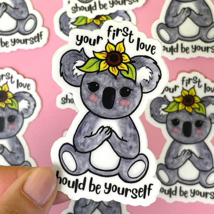 quirky burp illustrations - Wholesale Sticker - Koala Waterproof Vinyl Sticker0