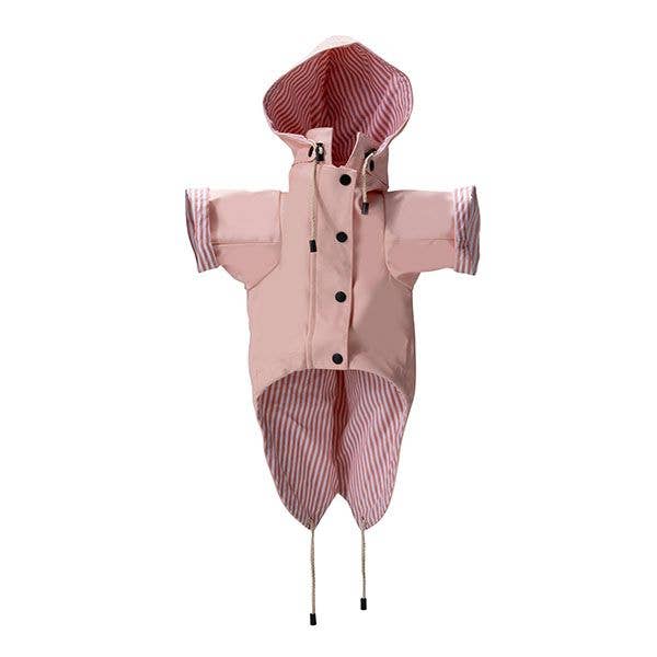 The Paw Co - Wholesale Pet raincoat – Dog - Sloane Waterproof Dog Rain Jacket Blush2