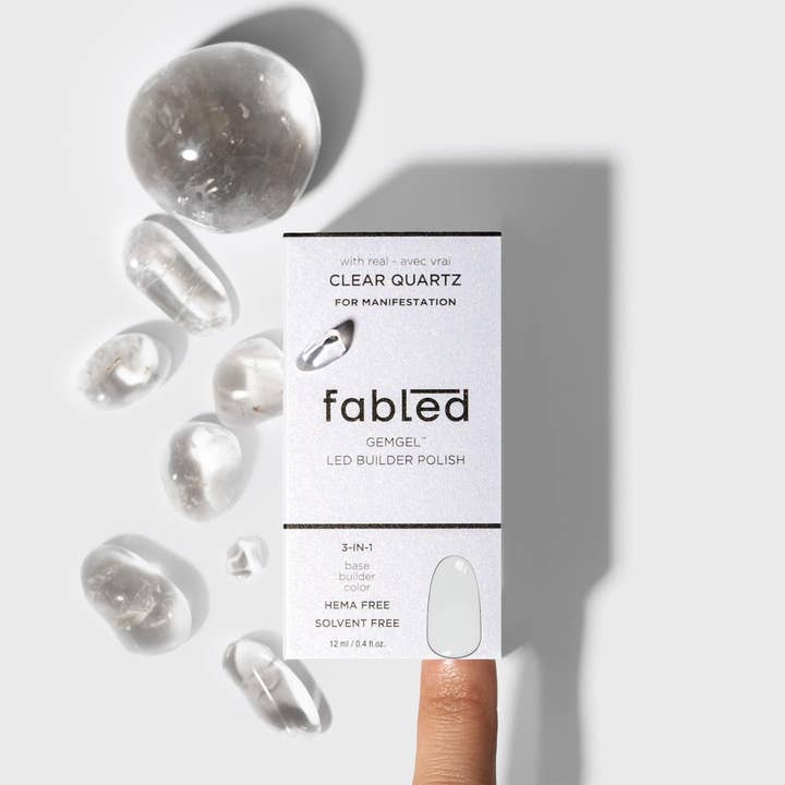 Fabled Beauty - Wholesale Nail polish - Fabled® Clear Quartz Gemgel™ Gel Polish1