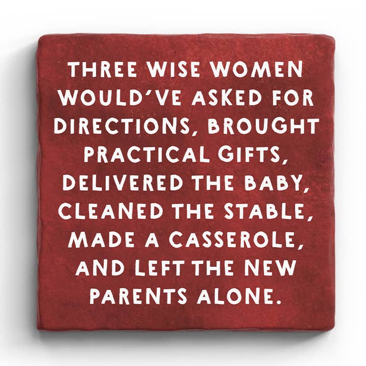 Three Wise Women - Marble Coaster (Christmas) for wholesale by Paisley & Parsley