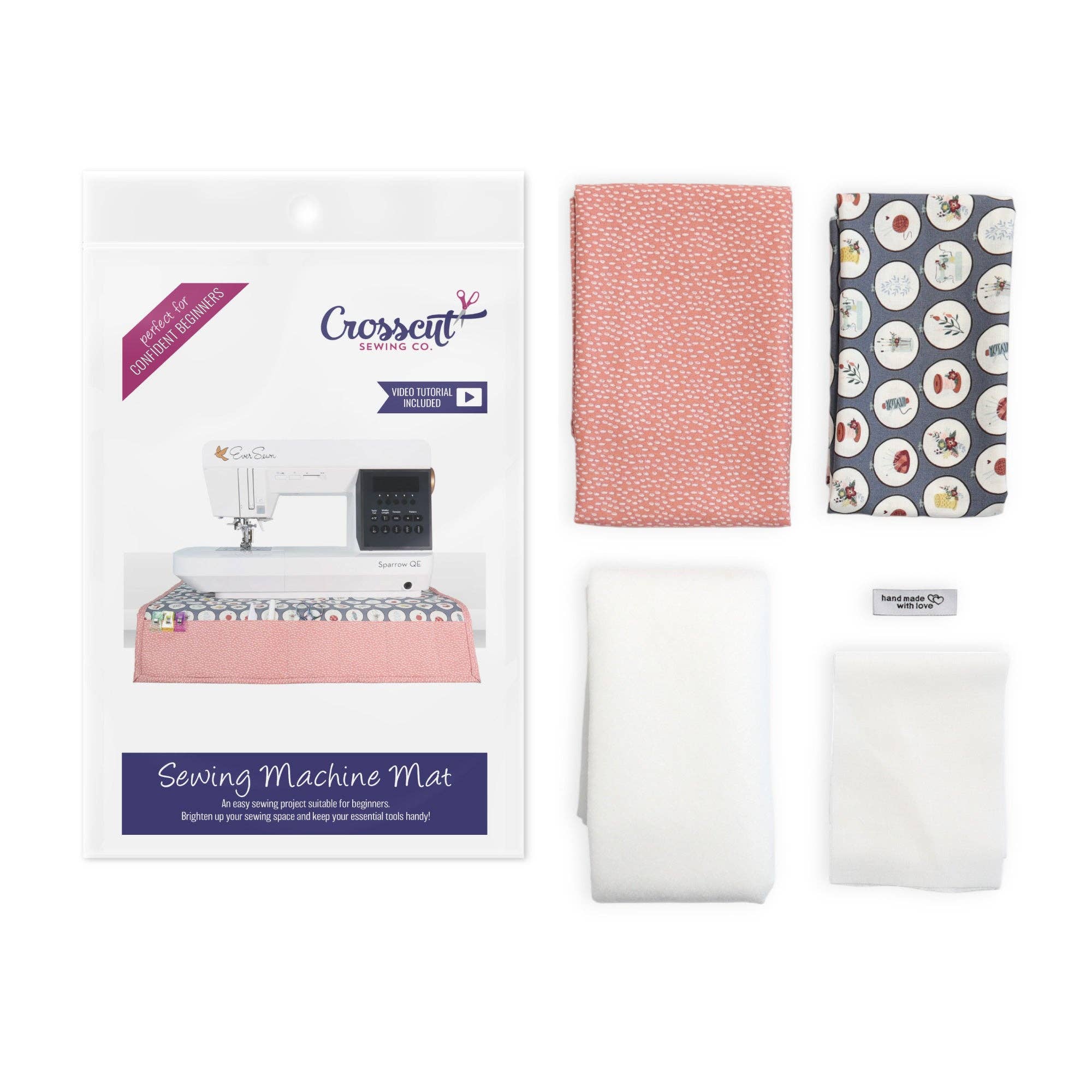 Crosscut Sewing Co. - Wholesale Craft Sewing Kit - Sewing Machine Mat Sewing Kit - Sewing Project Kit for Beginners3
