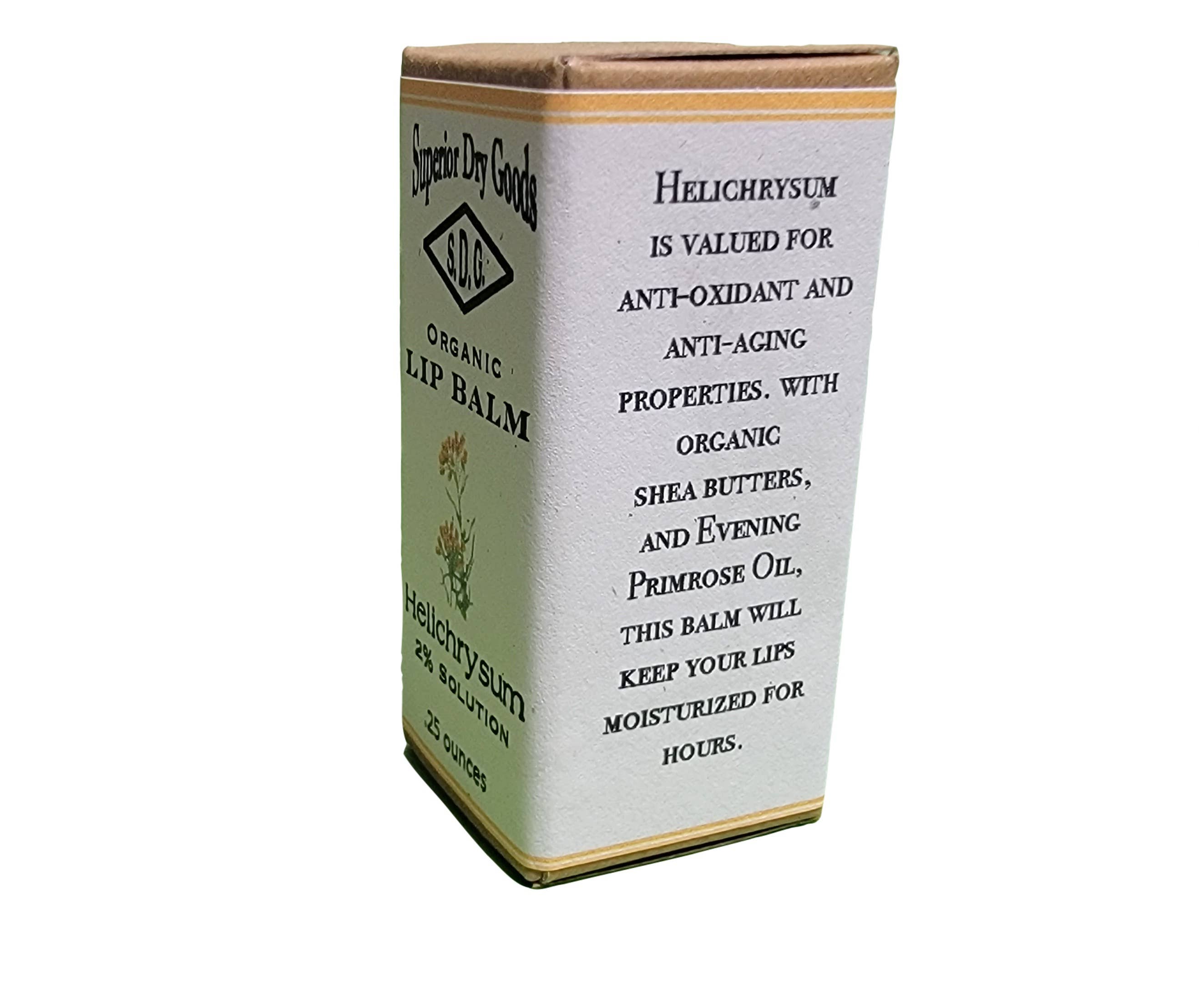 Superior Dry Goods - Wholesale Lip Balm - Helichrysum Lip Balm | Paperboard Tube | Natural & Organic8