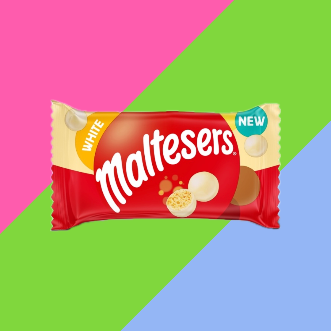 Gaffney's Sweets & Treats Wholesale – wholesale Chocolate-covered sweets – Maltesers White Chocolate & Honeycomb Bag 25x30g0