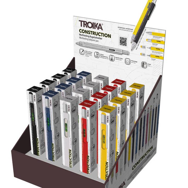 TROIKA GERMANY GmbH – Engroshandel Pen – CDU PIP20 CLASSICS tællerdisplay med 20 x multitaskingpen
