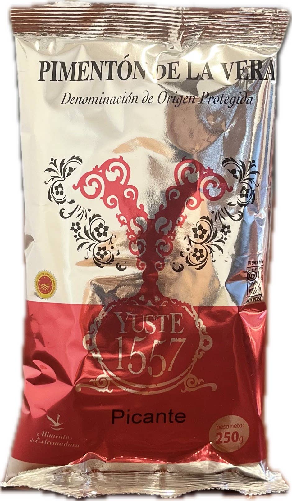 ORENCIO HOYO, S.L. - Wholesale Dried Spice - Smoked Spicy Paprika Bag Yuste 1557 PDO 250g