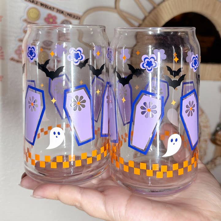 Retro Halloween Glas Cup for engroshandel hos amarieacreates