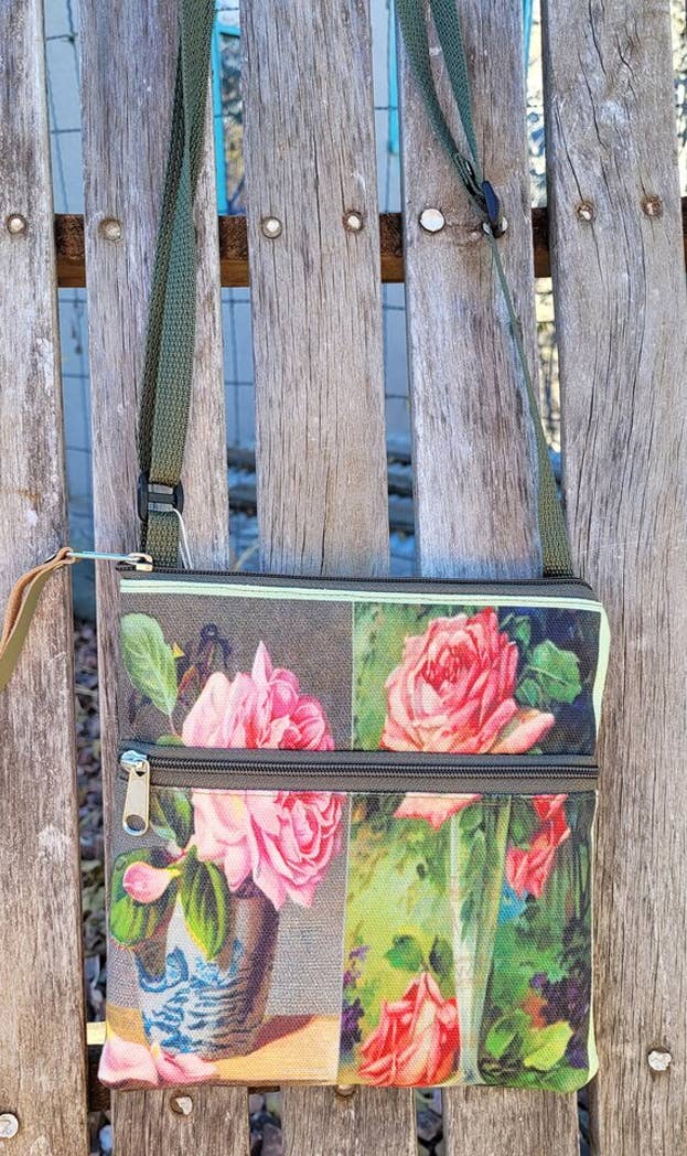 Old Bagzz - Wholesale Crossbody Bag - Women's - Vintage Roses Travel/Casino Bag3