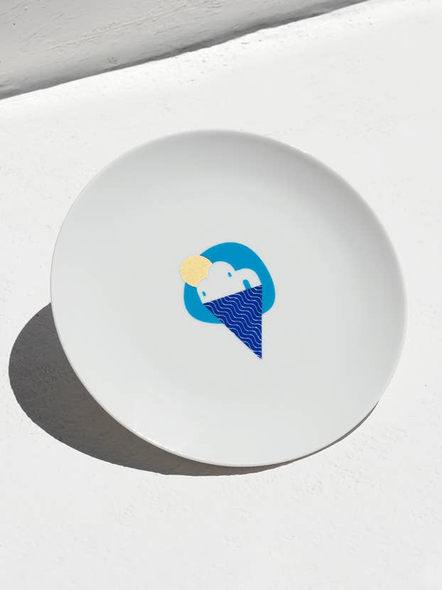 Petite assiette « Yummy Greece » pour la vente par Tomy K.