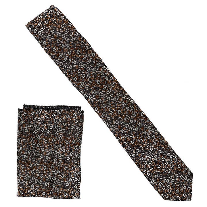 Dubal Brothers - Wholesale Necktie - Men's - Skinny Design Necktie & Pocket Square by Vittorio Farina54