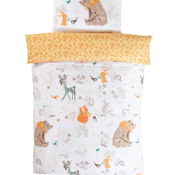 Multi Woodland Friends Duvet Set for wholesale on Faire
