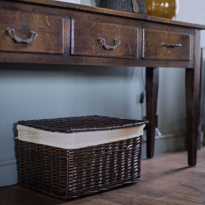 Arthur Cameron - Wholesale Basket - Natural Wicker Storage Basket Hamper with Lining & Lid2