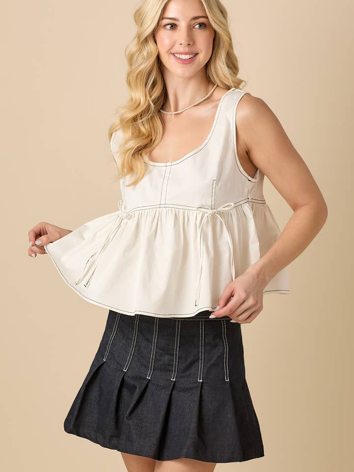 BABY PINK – wholesale Klänning - Dam – Poplinblus med knytband.
