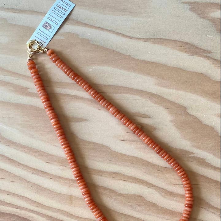 Rød aventurin perlehalskæde-medium for engroshandel hos Blue Begonia