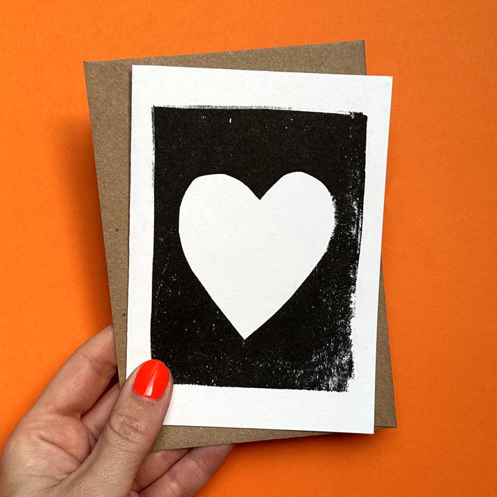 Greeting Card Valentines Card | Heart Card | Riso Card for wholesale by House Of Payne