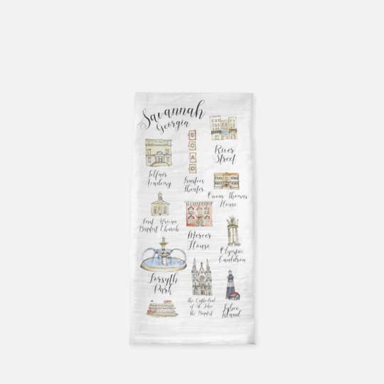 Dodeline Design - Wholesale Tea Towel - Savannah Tea Towel1