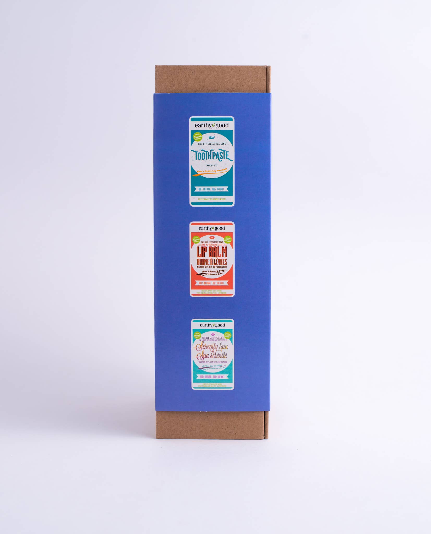 Earthy Good / Kiss Naturals - Wholesale Doe-het-zelf-knutselset - Earthy Good Doe-het-zelf Badbom Kit (Volwassenen) | Verpakkingsdoos van 6 Kits3