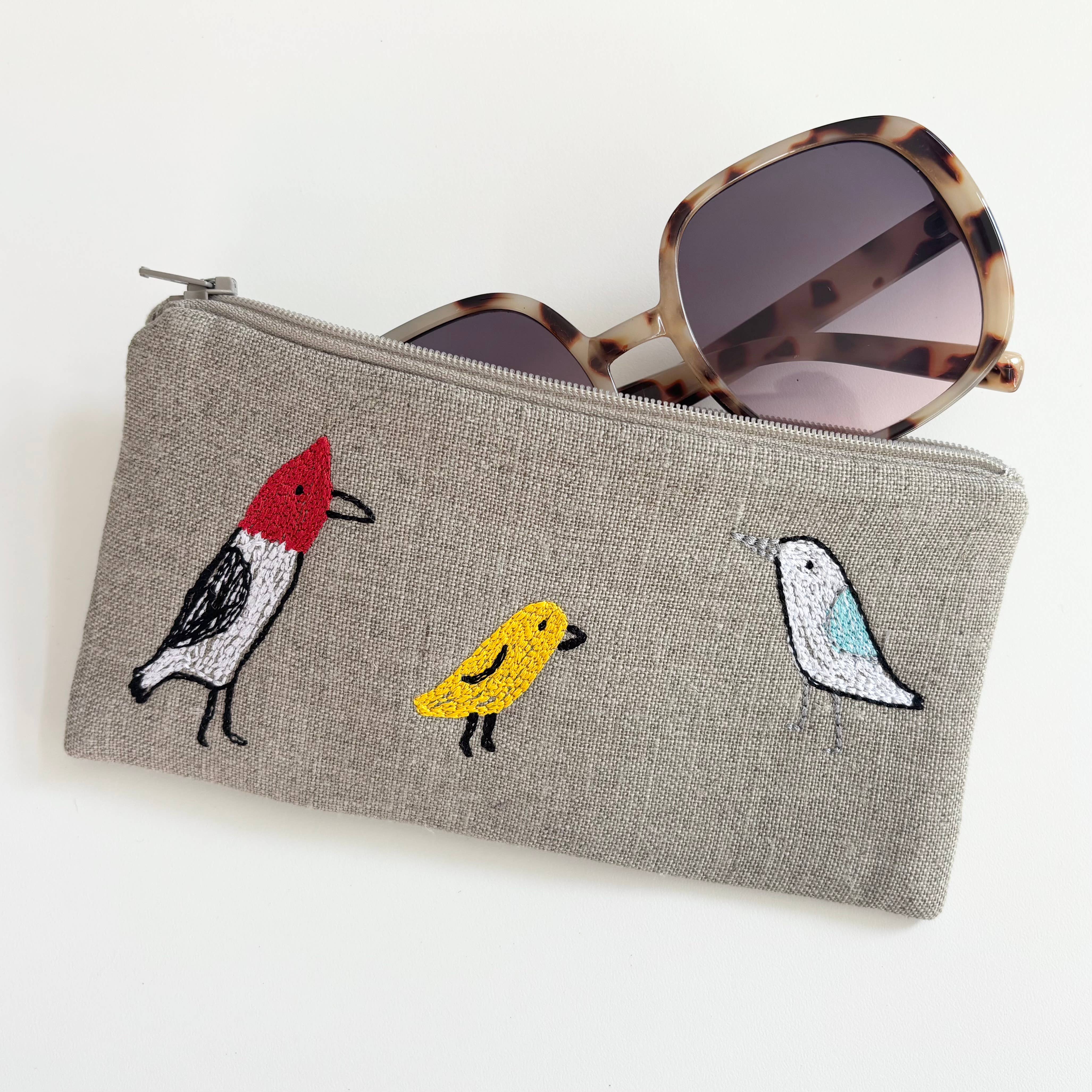 K Studio - Wholesale Pouch - Women's - Backyard Birds Pouch2