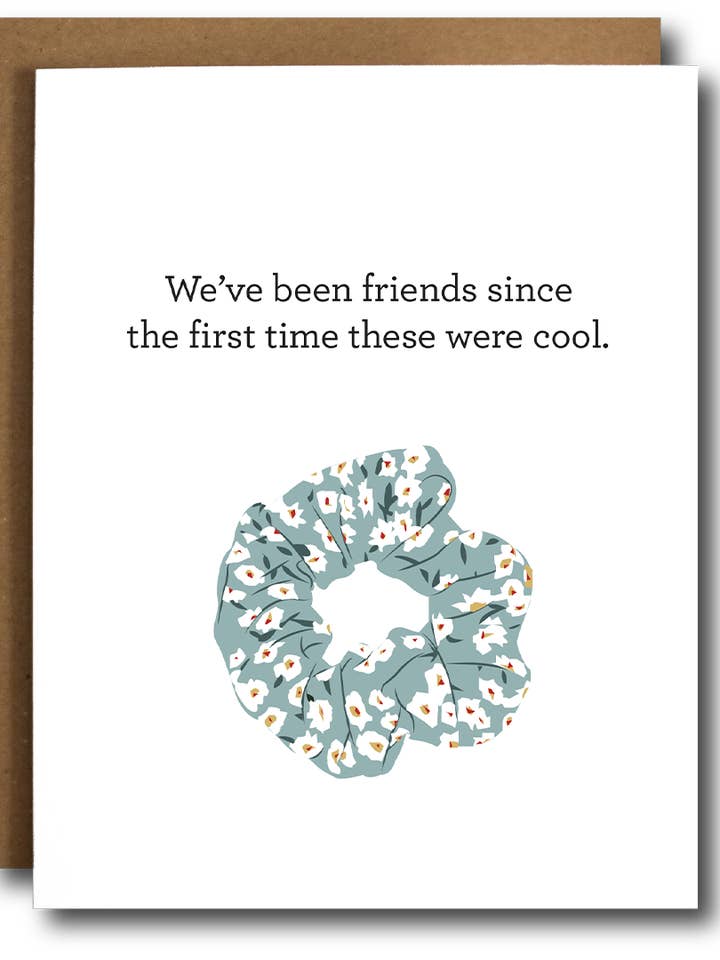 Scrunchie Friends Card for wholesale by The Card Bureau