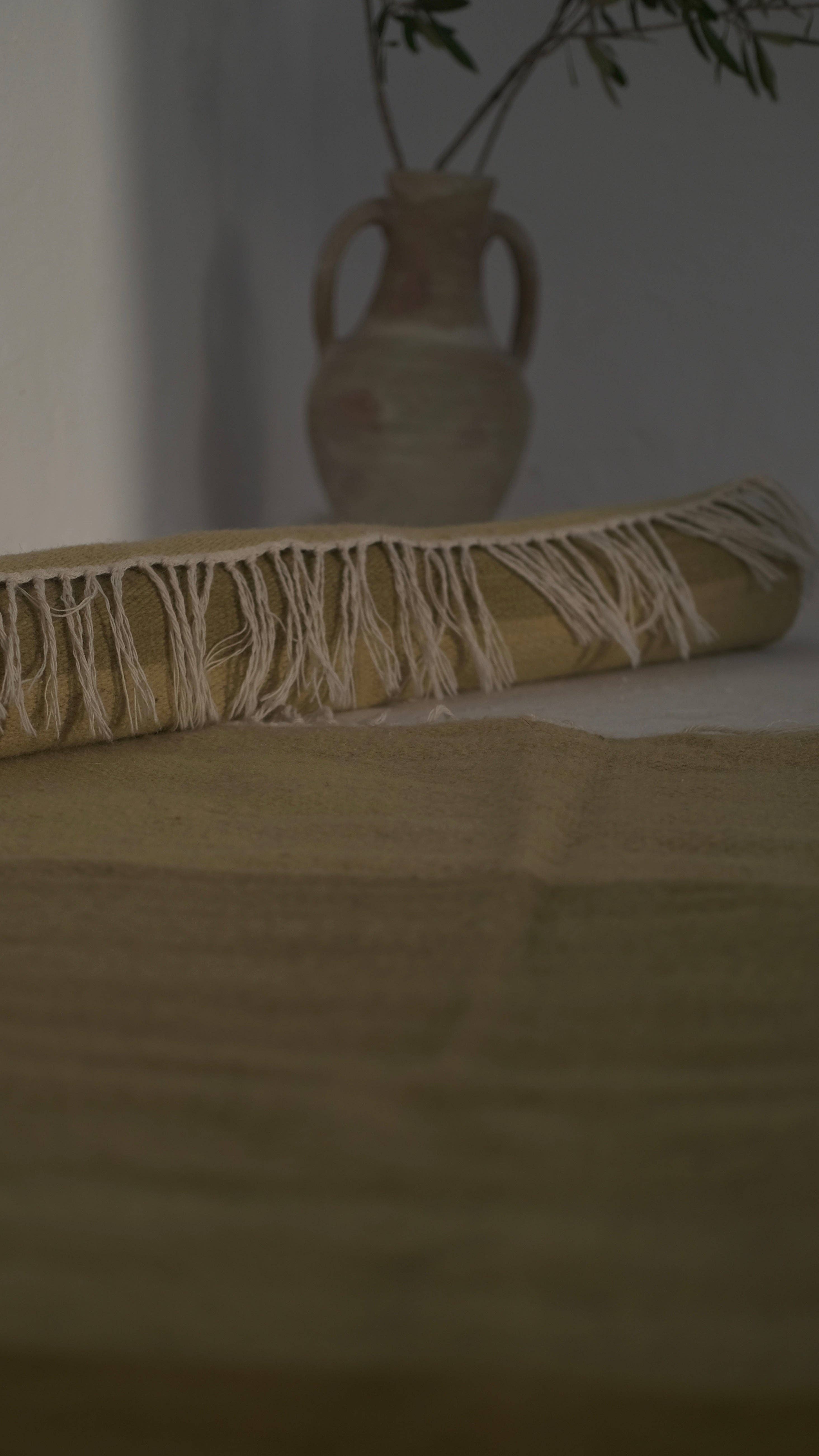 TŪNIQ - Wholesale Area Rug - Plant-Dyed Olive Rug5