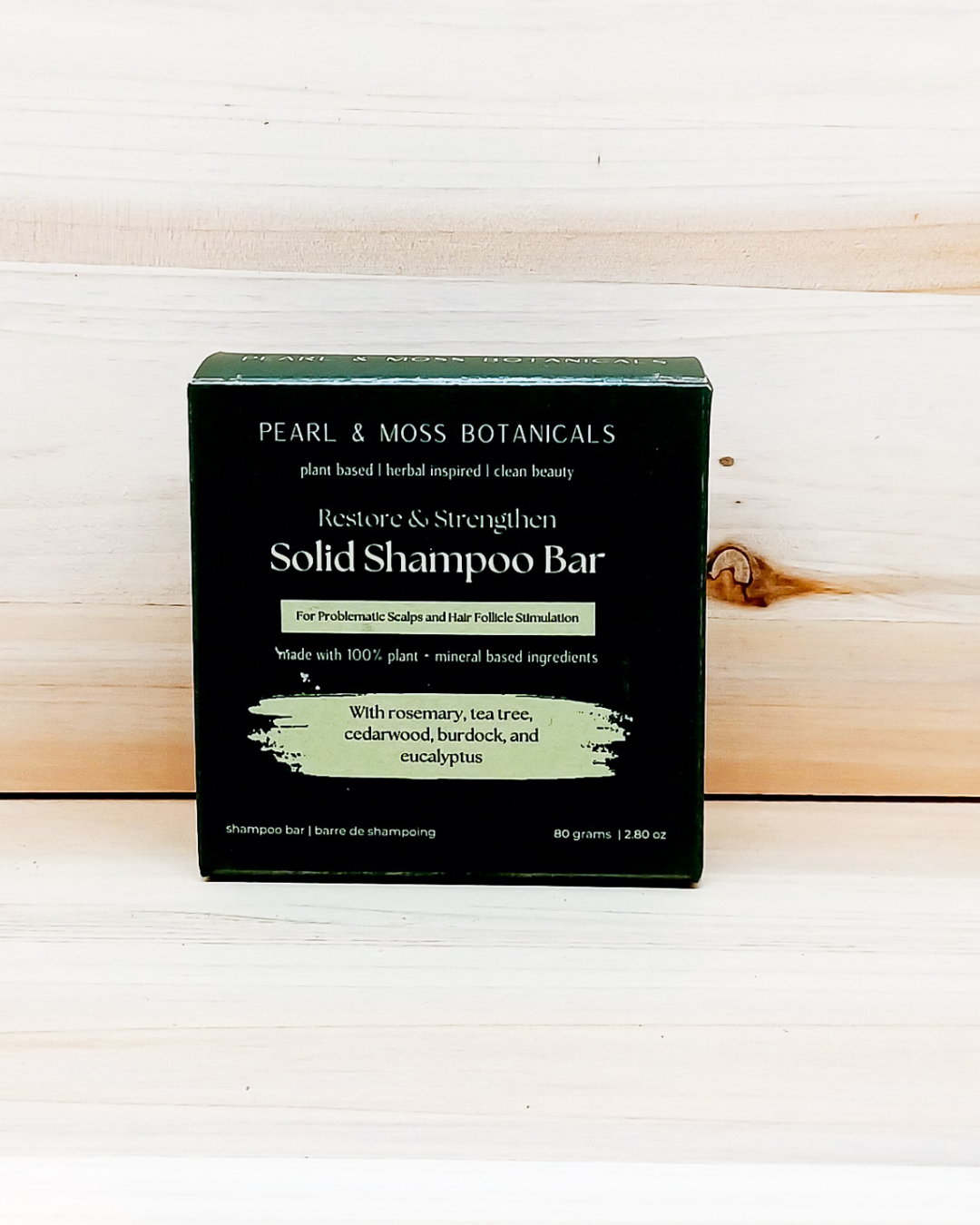 Pearl & Moss Botanicals Inc. - Wholesale Shampoo Puck/Solid Shampoo - Solid Shampoo Bar - Earthling: Restore & Strengthen (Copy)4