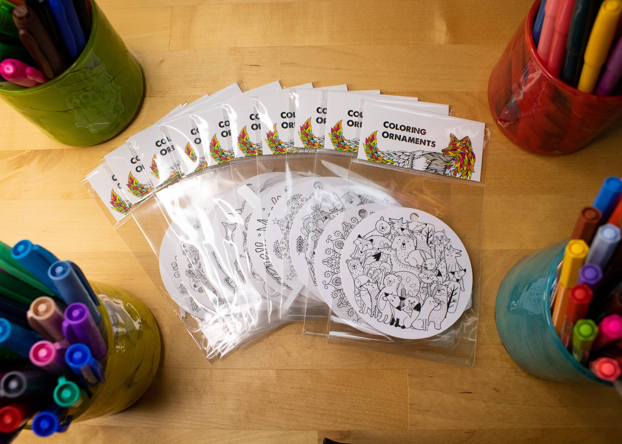 Iron Maid Art – Ornamento por atacado – Yoga Coloring Ornamento de Natal Presente de Natal Meditação7