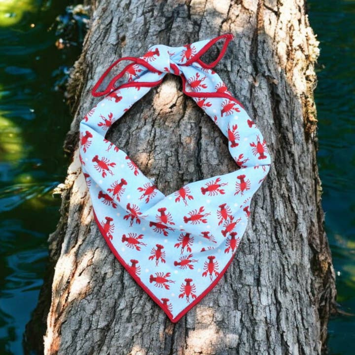 Dog Bandana, Dog Mom Gift, Pet Accessories, Lobsters for wholesale by The Oxford Dog
