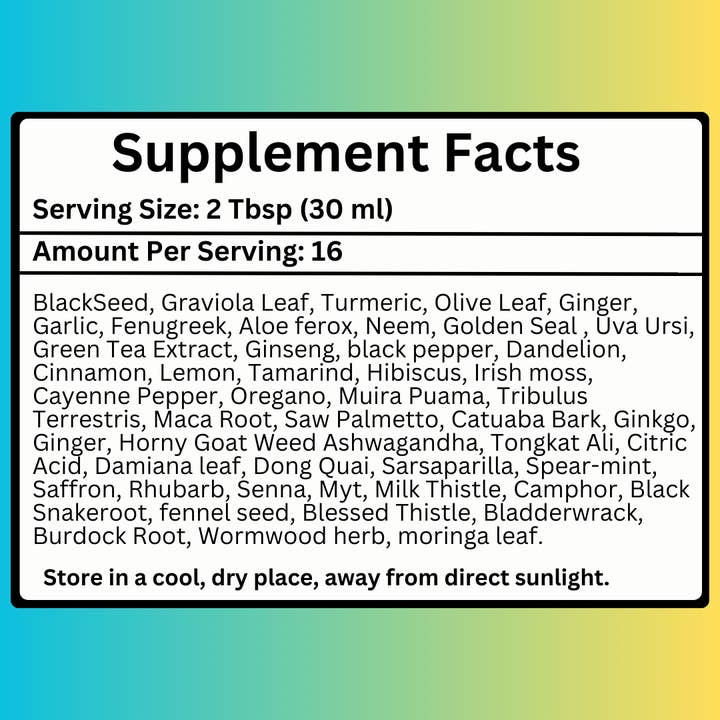 Herb To Body - Wholesale Oral Supplement/Vitamin - Black Seed Bitter 16oz