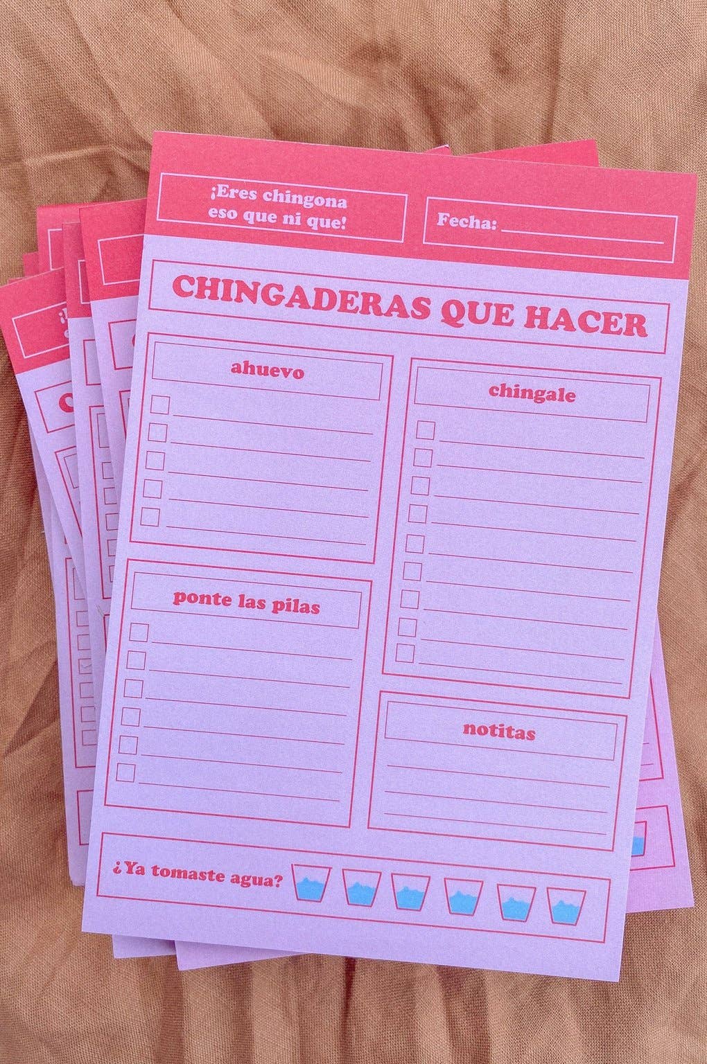 Jen Zeano Designs - Wholesale Notepad - Chingaderas Que Hacer NotePad1